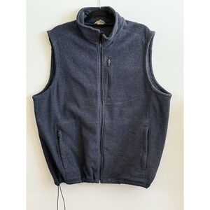 Duluth Trading Full Zip Vest Men's Size XL Navy Blue Polyester Fast Shipping